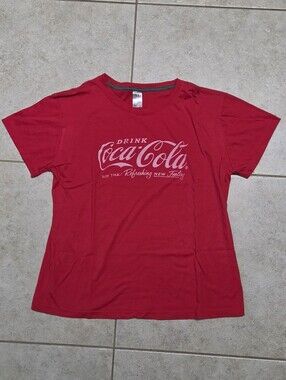 Coca Cola Red Graphic Tee for Men